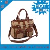 rectangle-shape canvas ladies' shoulder tote bag