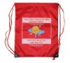 recycable polyester drawstring bag
