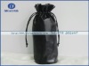 recycle black leather hobo bag