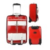 red 20" PU trolley bag