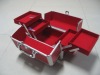red aluminum cosmetic box