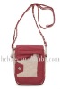 red and white shoulder bag leisure