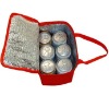red beer can cooler bag