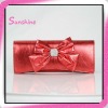 red butterfly clutch bag