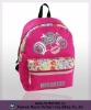 red casual backpack school bag