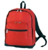 red classic backpack bag shool