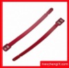 red color soft pvc luggage tag belt