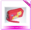 red cosmetic bag