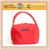 red cosmetic bag