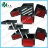red cosmetic case(HX-D265),double open makeup case