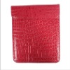 red crocodile leather pouch/envelope for  IPAD 2 with simple style