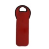 red customize neoprene wine bottle cooler