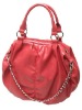 red fashion bag