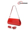 red fashion women handbag polish PU evening bag