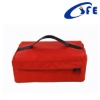 red fitness cooler lunch bag