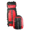 red hiking backpacks