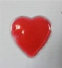 red ice packs in heart shape
