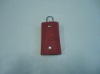 red lady car leather key case wallet