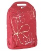 red lady's 17 inch laptop backpack bag