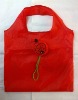 red ladybug style polyester pouch bag