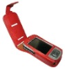 red leather phone holder for women