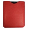 red leather pouch for  IPAD 2 with simple style