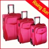 red lightweight trolley luggage lady bag