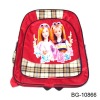 red little girl kids school backpack bag