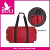 red microfiber travel bag with full lining