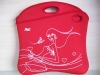 red neoprene laptop bag