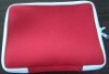 red neoprene laptop sleeve