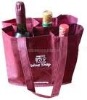 red nonwoven wine bag