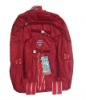 red outdoor travel school backpack book bag