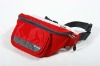 red polyster waist bag
