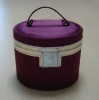 red pu trolley cosmetic case
