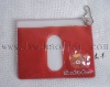 red pvc card pocket