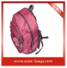 red sports backpack