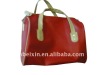 red travel bag