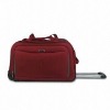 red travel trolley bag