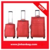 red travel trolley luggage sets with 4 wheels