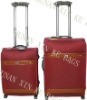 red trolley luggage set
