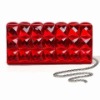 remarkable mosaic crystal satin evening bag