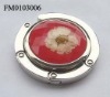 resin bag hanger with real  flower promotion gift