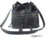 retro fashion PU leather fringe tassel bag