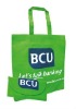 reusable non wove folding receycle bag with customer's logo printing