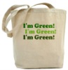 reusable printed cotton shopping grocery bag