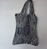 reusable zebra-stripe bag