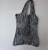 reusable zebra-stripe bag