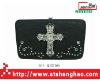 rhinestone cross wallet