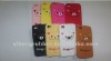 rilakkuma bear silicone cell phone cas hello kitty cat shape silione cell phone case 2012 new desgin OEM. ROHS certificated